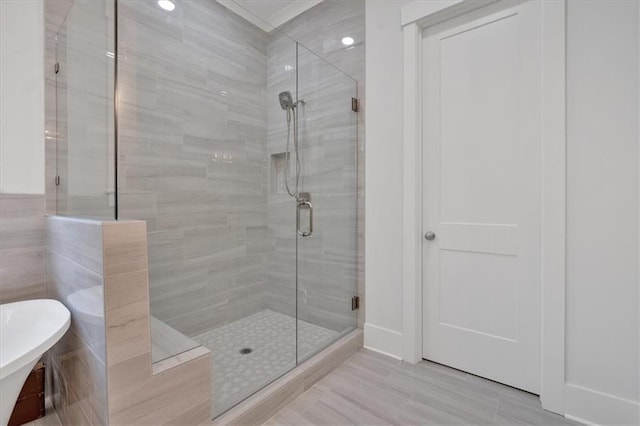 33 Cedar Gate Ln, Kingston, GA 30145 - full bath featuring a shower stall and a soaking tub