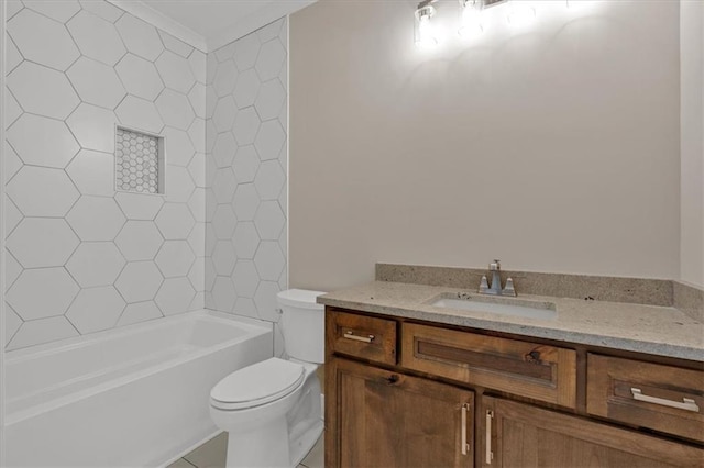 33 Cedar Gate Ln, Kingston, GA 30145 - full bathroom with vanity, toilet, and bathing tub / shower combination