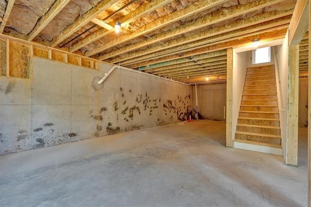 33 Cedar Gate Ln, Kingston, GA 30145 - below grade area with stairway