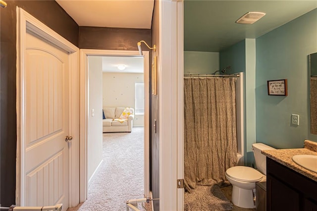 305 Thimbleberry Dr, Dawsonville, GA 30534 - bathroom featuring vanity and shower / bath combo