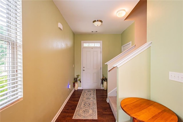 305 Thimbleberry Dr, Dawsonville, GA 30534 - entryway featuring wood finished floors and stairs
