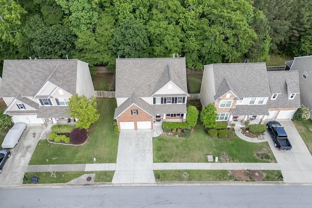 view from above of property