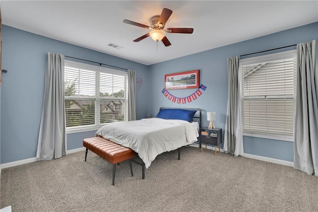 3940 Frasier Dr, Cumming, GA 30028 - bedroom featuring carpet floors and ceiling fan