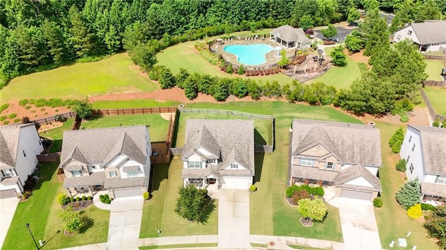 3940 Frasier Dr, Cumming, GA 30028 - aerial view of residential area featuring a pool area