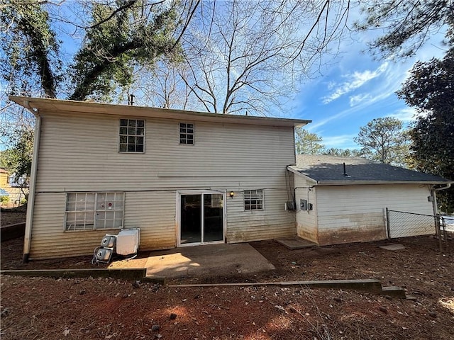 rear view of house featuring a patio area