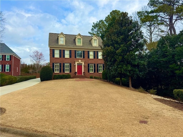 view of front of property with brick siding