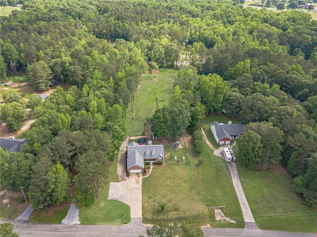 1623 Pratt Rd, Covington, GA 30014 - aerial view of property and surrounding area with a heavily wooded area