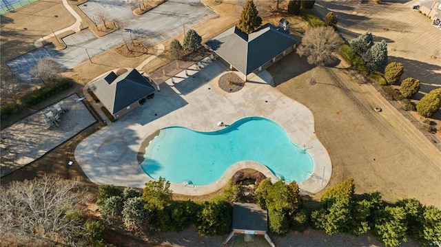 birds eye view of property