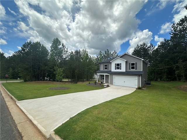 15 Fontana Ct, Covington, GA 30016 - view of front of home featuring a garage, driveway, and a front lawn