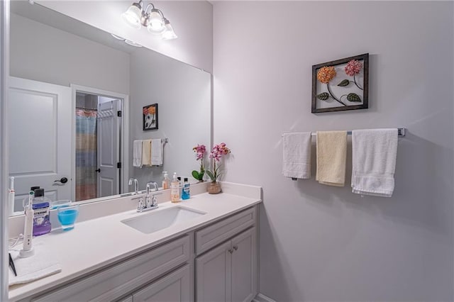 bathroom with vanity