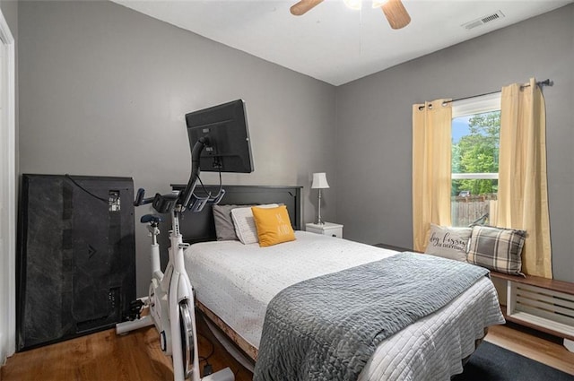 232 Christian Cir, Carrollton, GA 30116 - bedroom featuring wood finished floors and ceiling fan