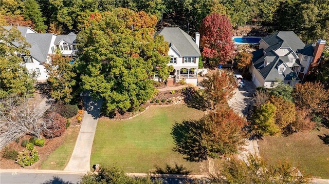 birds eye view of property