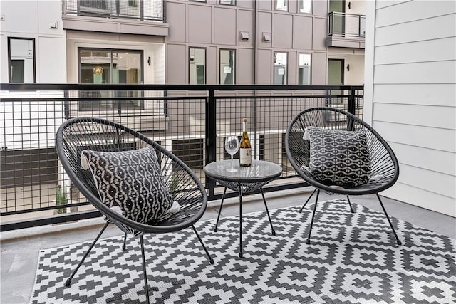 view of balcony