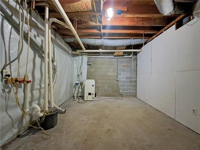 view of basement