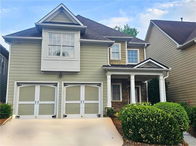 4230 Glen Vista Ct, Duluth, GA 30097 - view of front facade featuring an attached garage, driveway, and a shingled roof