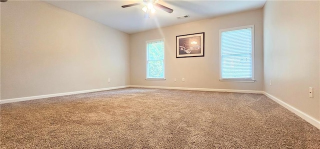4230 Glen Vista Ct, Duluth, GA 30097 - carpeted empty room featuring ceiling fan, healthy amount of natural light, and baseboards