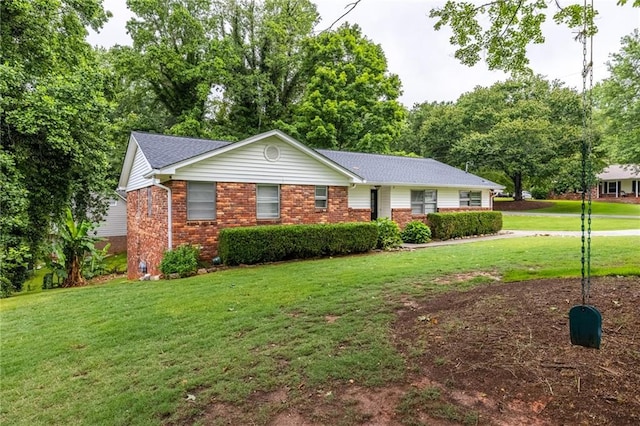1966 Briarwood Dr, Gainesville, GA 30501 - ranch-style home with a front lawn and brick siding