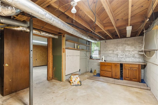 1966 Briarwood Dr, Gainesville, GA 30501 - basement featuring concrete block wall