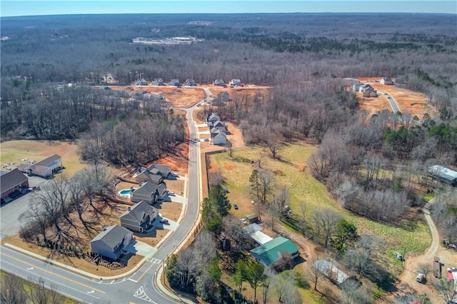 view of aerial view