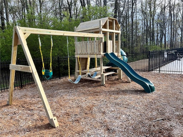 view of play area