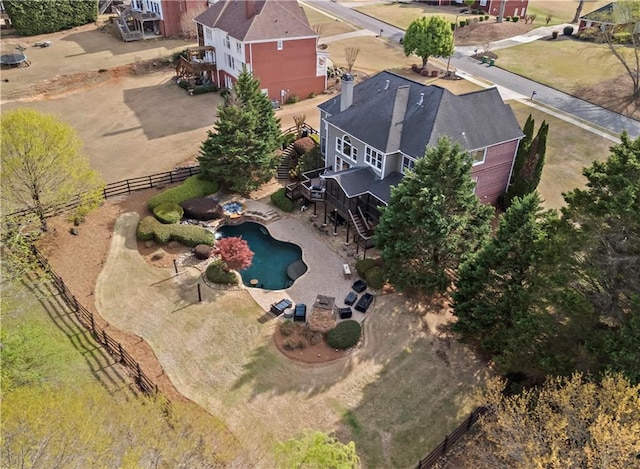 410 Hickory Fairway Ct, Woodstock, GA 30188 - aerial view of property and surrounding area with a pool