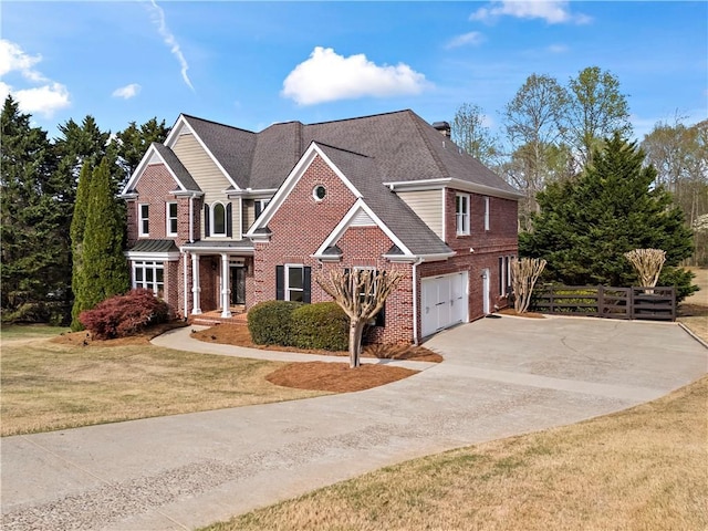 410 Hickory Fairway Ct, Woodstock, GA 30188 - traditional-style home featuring brick siding, concrete driveway, and an attached garage