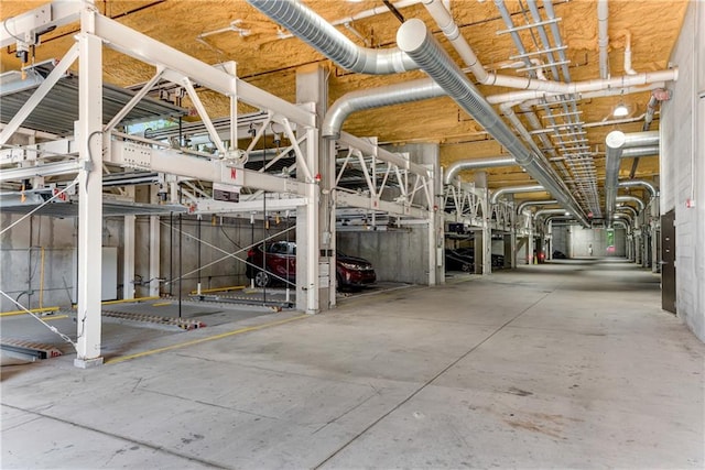 miscellaneous room with concrete floors