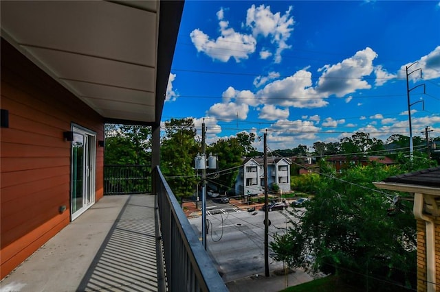 view of balcony