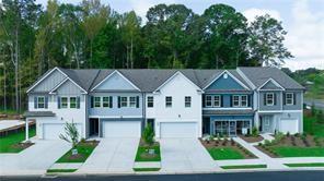 exterior space with a garage