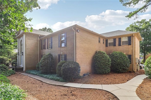 view of home's exterior featuring central AC