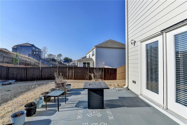 view of patio / terrace featuring a fenced backyard