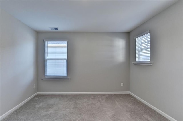 view of carpeted empty room