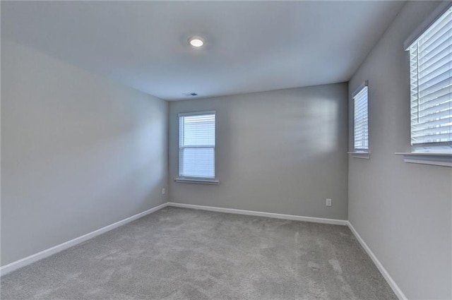 view of carpeted empty room