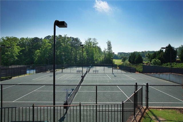 view of sport court