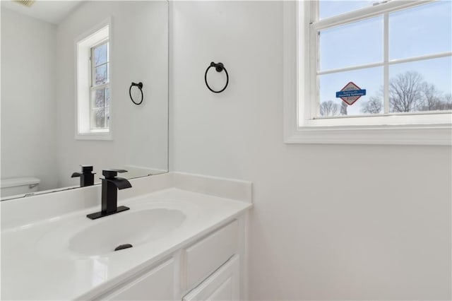 bathroom with vanity