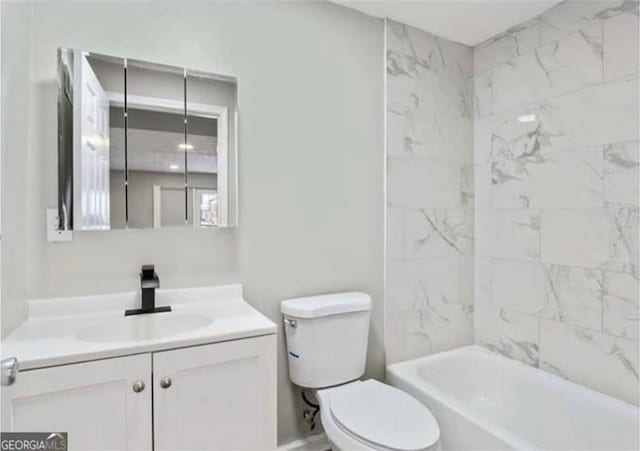 2106 Singer Way, Lithonia, GA 30058 - full bathroom with vanity and bathtub / shower combination