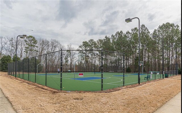 view of sport court