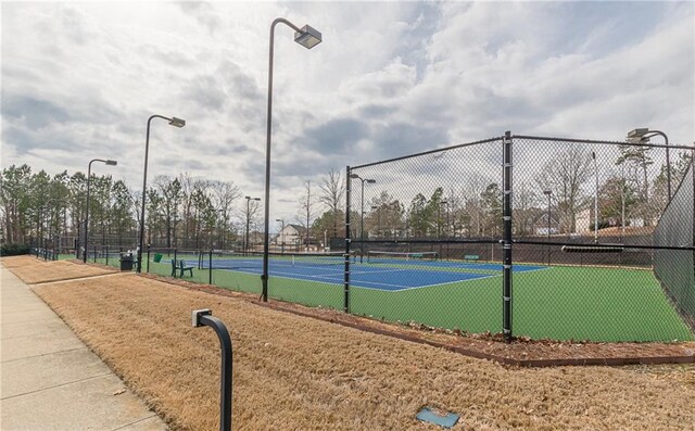 view of tennis court