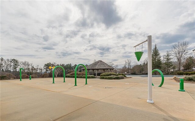 view of playground featuring a gazebo