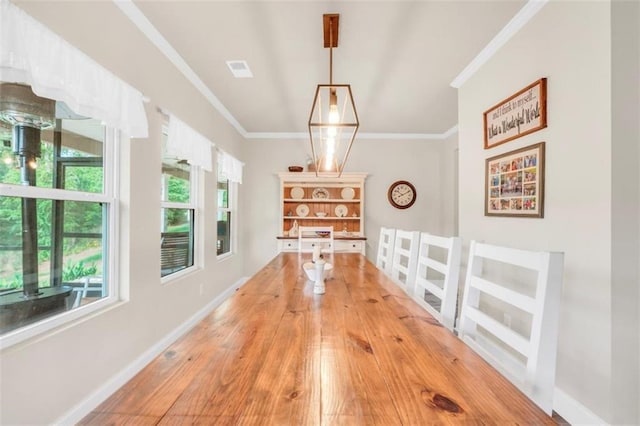 210 Riverpoint Way, Jackson, GA 30233 - hallway with ornamental molding, baseboards, and light wood-type flooring