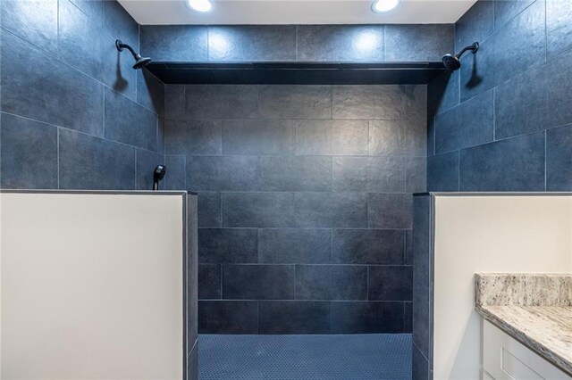 96 Sam Alexander Rd, Douglasville, GA 30134 - full bath featuring vanity, recessed lighting, and walk in shower