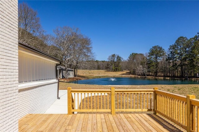 96 Sam Alexander Rd, Douglasville, GA 30134 - deck featuring a water view