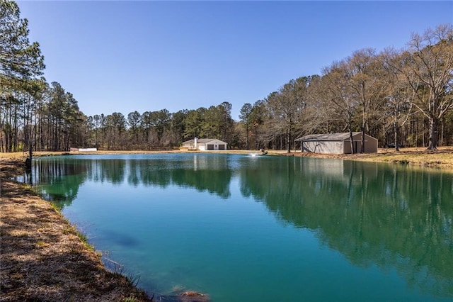 96 Sam Alexander Rd, Douglasville, GA 30134 - view of water feature with a forest view