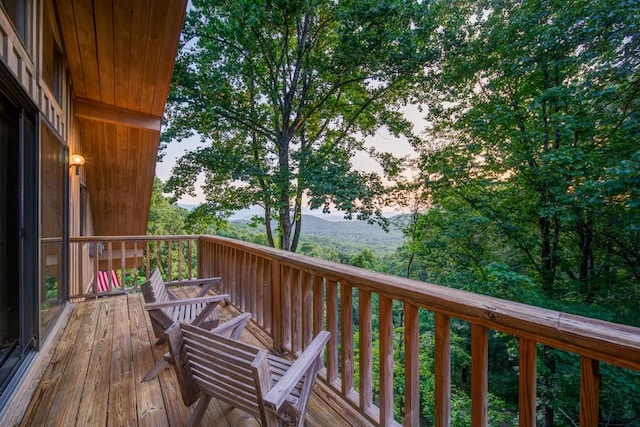 view of wooden terrace