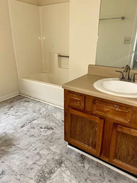 full bathroom with vanity