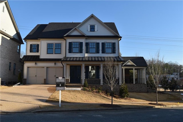 view of front of home featuring a garage