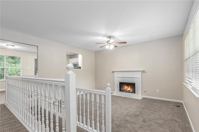 7420 Bristol Cir, Douglasville, GA 30134 - hallway featuring carpet floors and an upstairs landing
