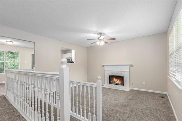 7420 Bristol Cir, Douglasville, GA 30134 - hallway featuring carpet flooring and an upstairs landing