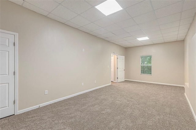 7420 Bristol Cir, Douglasville, GA 30134 - empty room with a drop ceiling and carpet flooring