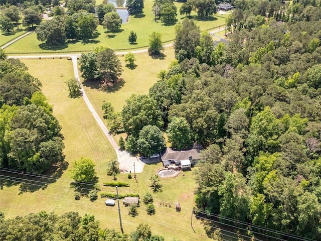 drone / aerial view featuring a rural view